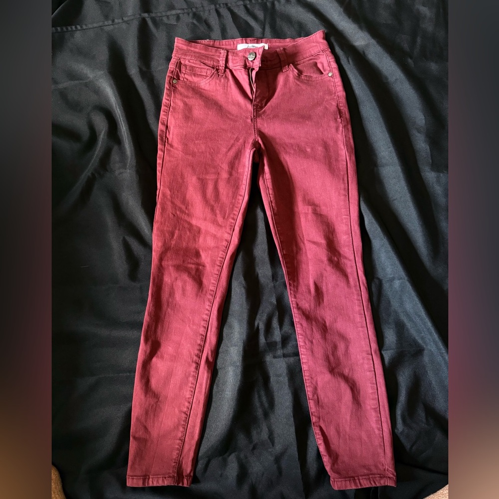 Sam Edelman burgundy Skinny Jeans